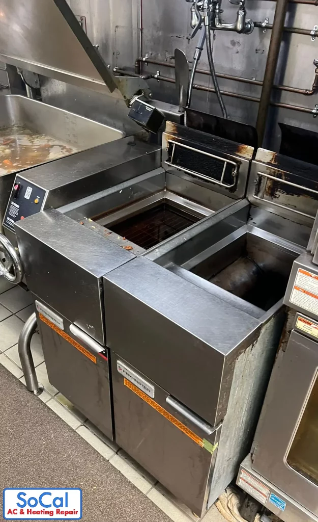 Commercial fryer for repair in Woodland Hills.